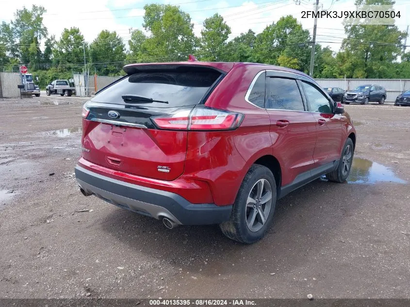 2FMPK3J9XKBC70504 2019 Ford Edge Sel