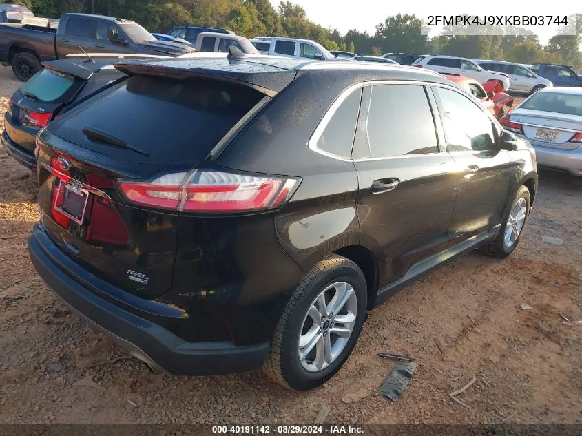 2FMPK4J9XKBB03744 2019 Ford Edge Sel