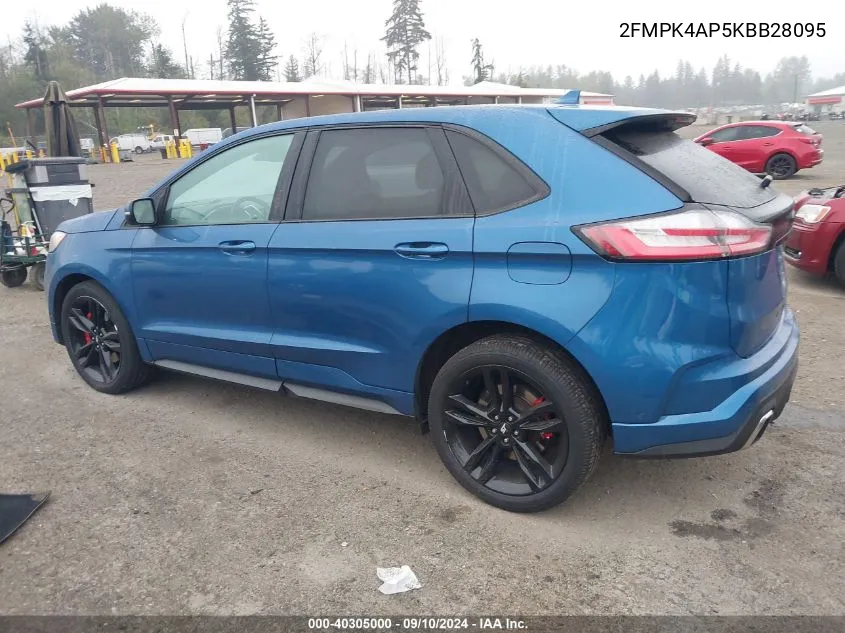 2FMPK4AP5KBB28095 2019 Ford Edge St