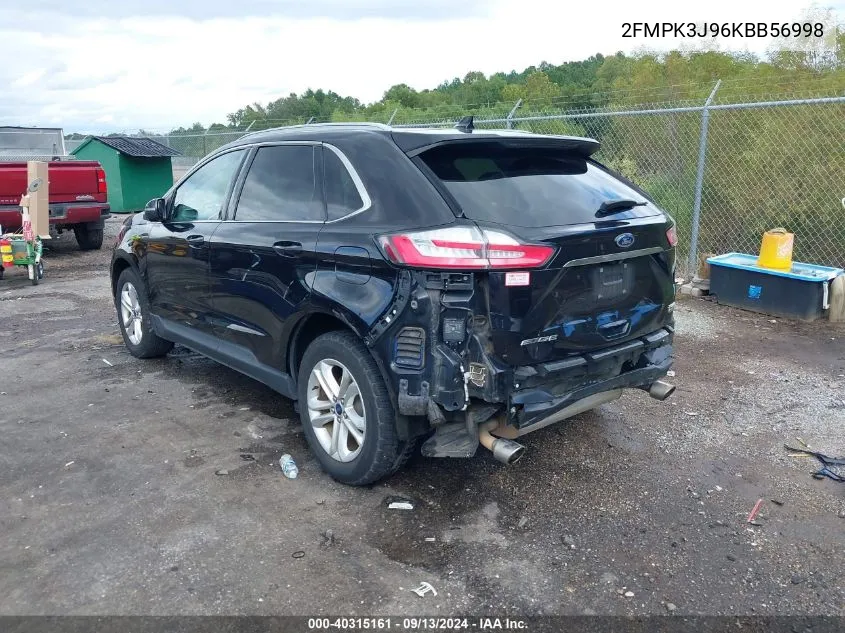 2FMPK3J96KBB56998 2019 Ford Edge Sel