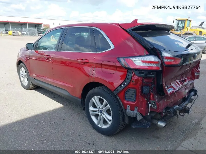 2FMPK4J94KBB27764 2019 Ford Edge Sel