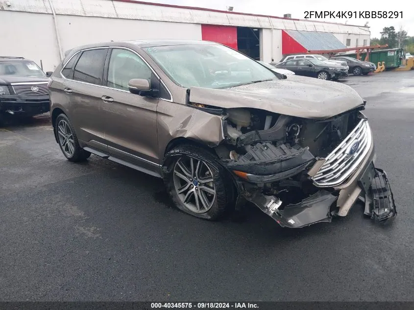 2FMPK4K91KBB58291 2019 Ford Edge Titanium