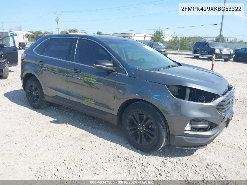 2FMPK4J9XKBC53322 2019 Ford Edge Sel