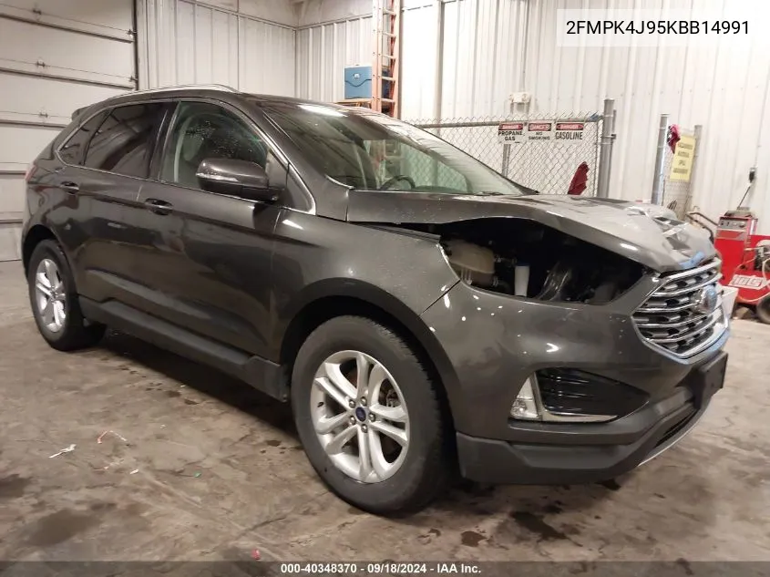 2019 Ford Edge Sel VIN: 2FMPK4J95KBB14991 Lot: 40348370