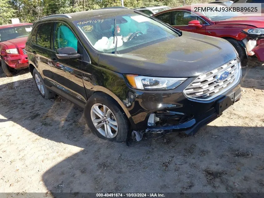 2019 Ford Edge Sel VIN: 2FMPK4J93KBB89625 Lot: 40491674