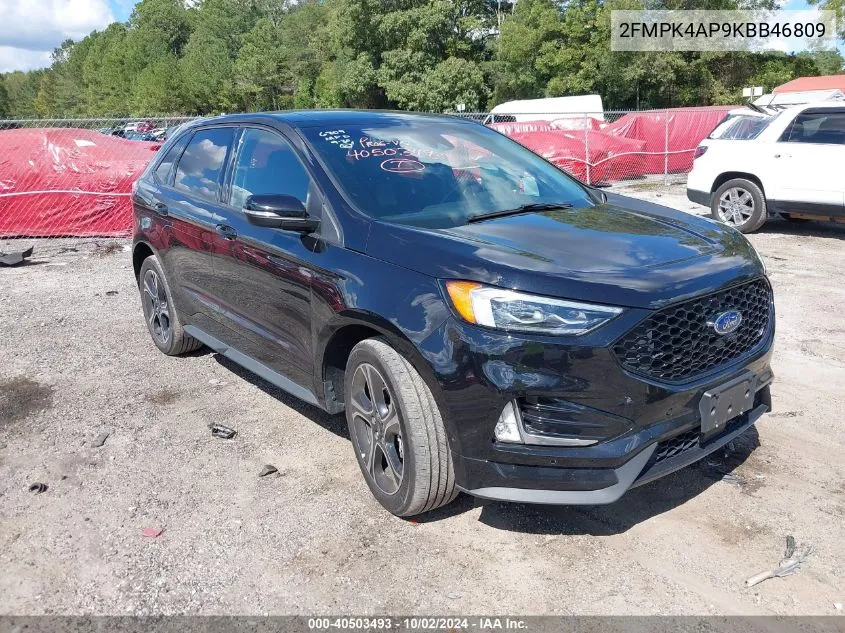 2019 Ford Edge St VIN: 2FMPK4AP9KBB46809 Lot: 40503493