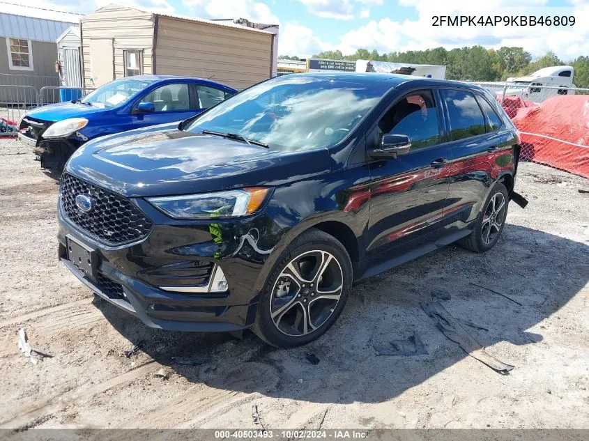 2019 Ford Edge St VIN: 2FMPK4AP9KBB46809 Lot: 40503493