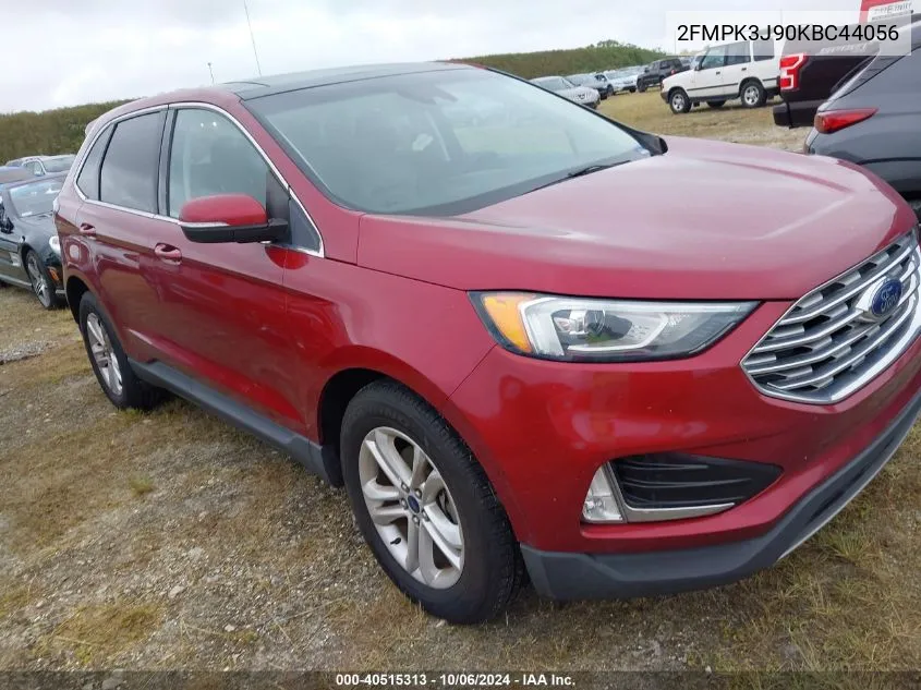 2019 Ford Edge Sel VIN: 2FMPK3J90KBC44056 Lot: 40515313