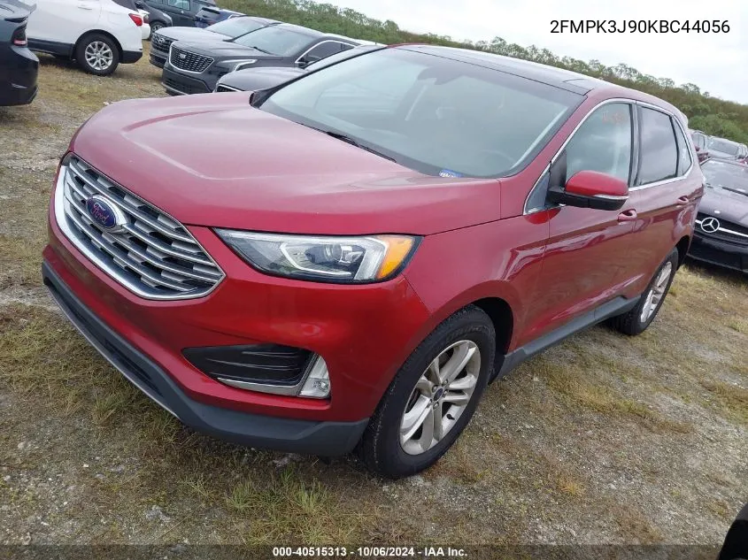 2019 Ford Edge Sel VIN: 2FMPK3J90KBC44056 Lot: 40515313