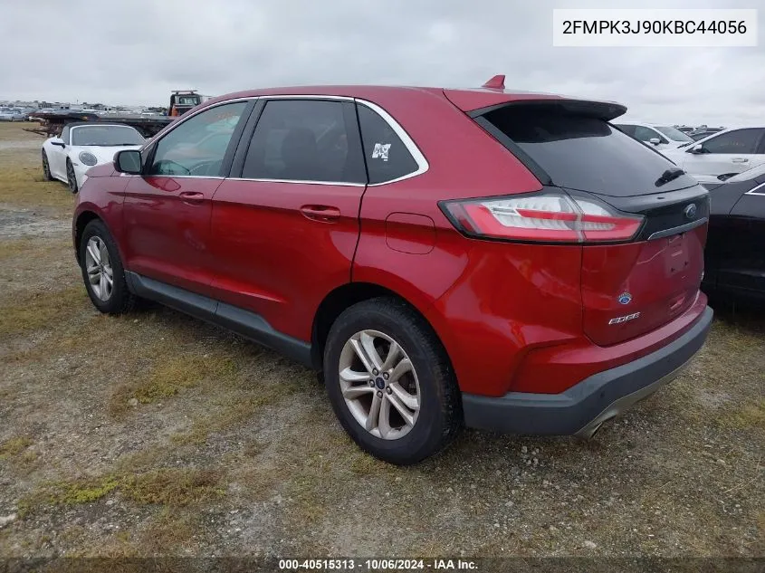 2019 Ford Edge Sel VIN: 2FMPK3J90KBC44056 Lot: 40515313