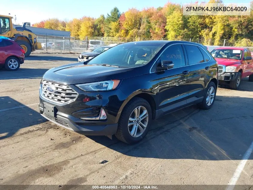 2019 Ford Edge Sel VIN: 2FMPK4J96KBC64009 Lot: 40548953