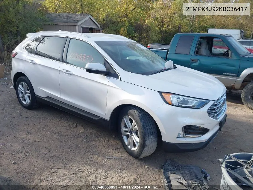 2FMPK4J92KBC36417 2019 Ford Edge Sel