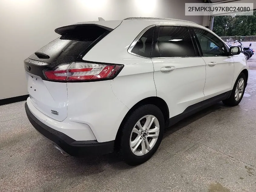 2019 Ford Edge Sel VIN: 2FMPK3J97KBC24080 Lot: 40590294