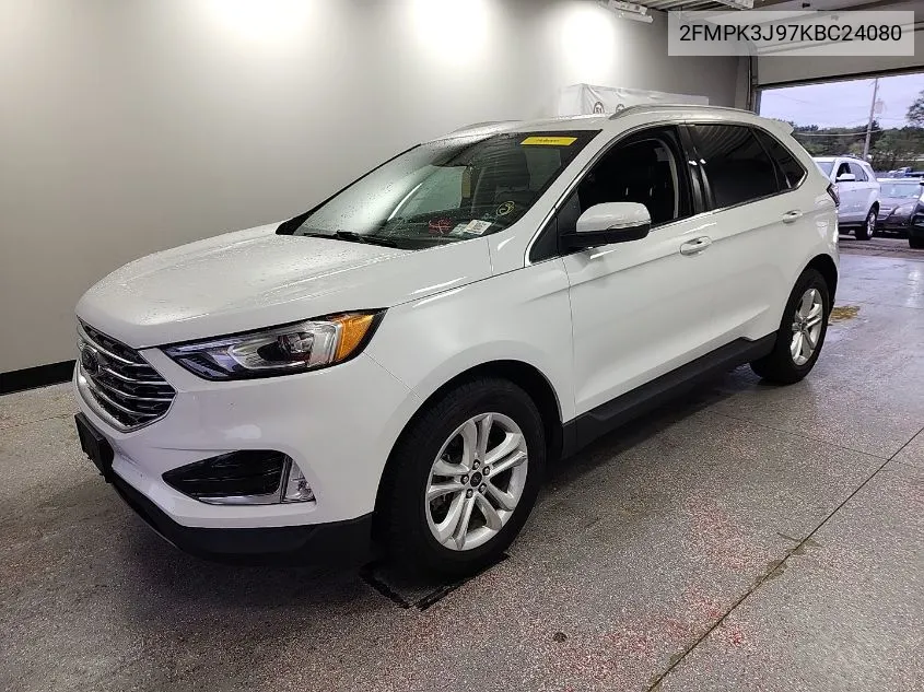 2019 Ford Edge Sel VIN: 2FMPK3J97KBC24080 Lot: 40590294