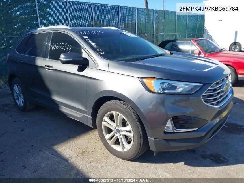 2019 Ford Edge Sel VIN: 2FMPK4J97KBC69784 Lot: 40627513