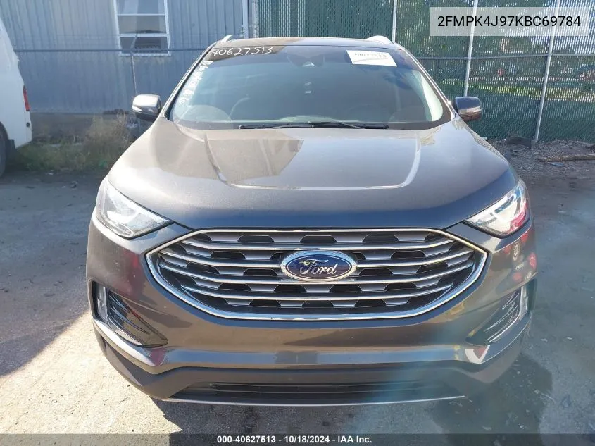 2019 Ford Edge Sel VIN: 2FMPK4J97KBC69784 Lot: 40627513