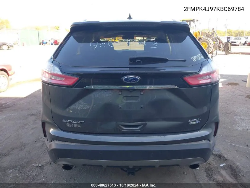 2019 Ford Edge Sel VIN: 2FMPK4J97KBC69784 Lot: 40627513