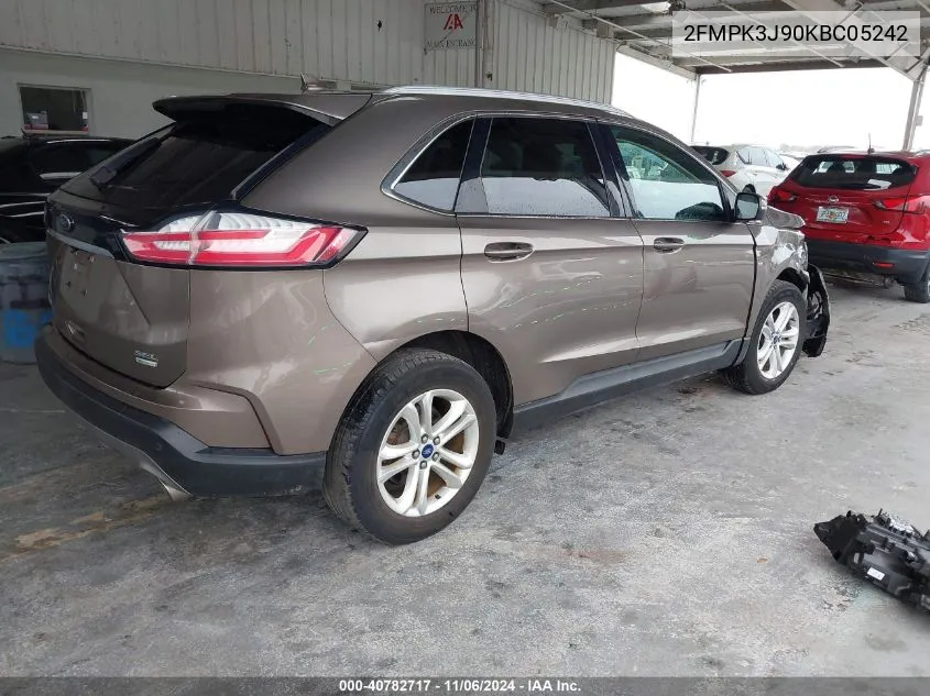 2019 Ford Edge Sel VIN: 2FMPK3J90KBC05242 Lot: 40782717