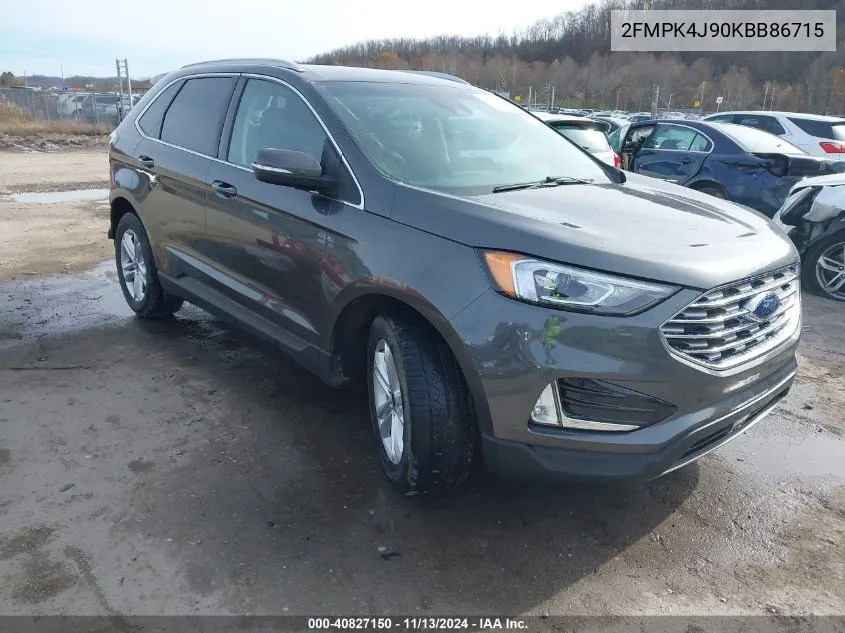 2FMPK4J90KBB86715 2019 Ford Edge Sel