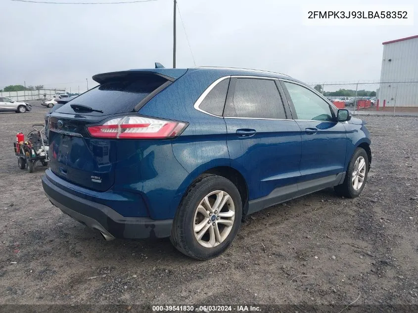 2FMPK3J93LBA58352 2020 Ford Edge Sel