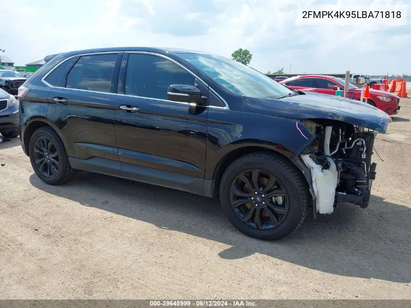 2020 Ford Edge Titanium VIN: 2FMPK4K95LBA71818 Lot: 39645999