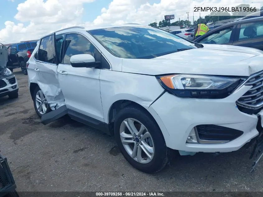 2020 Ford Edge Sel VIN: 2FMPK3J96LBA19366 Lot: 39709258