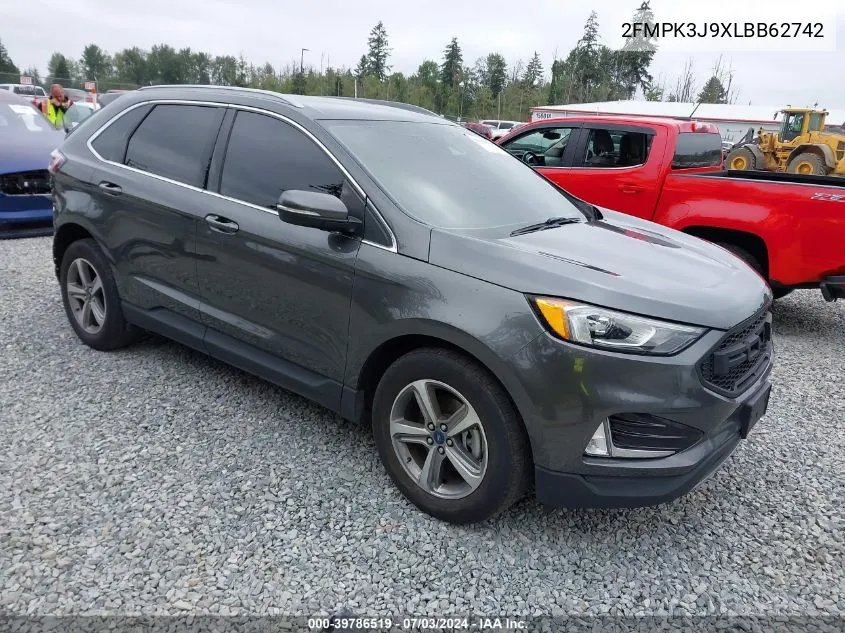 2020 Ford Edge Sel VIN: 2FMPK3J9XLBB62742 Lot: 39786519