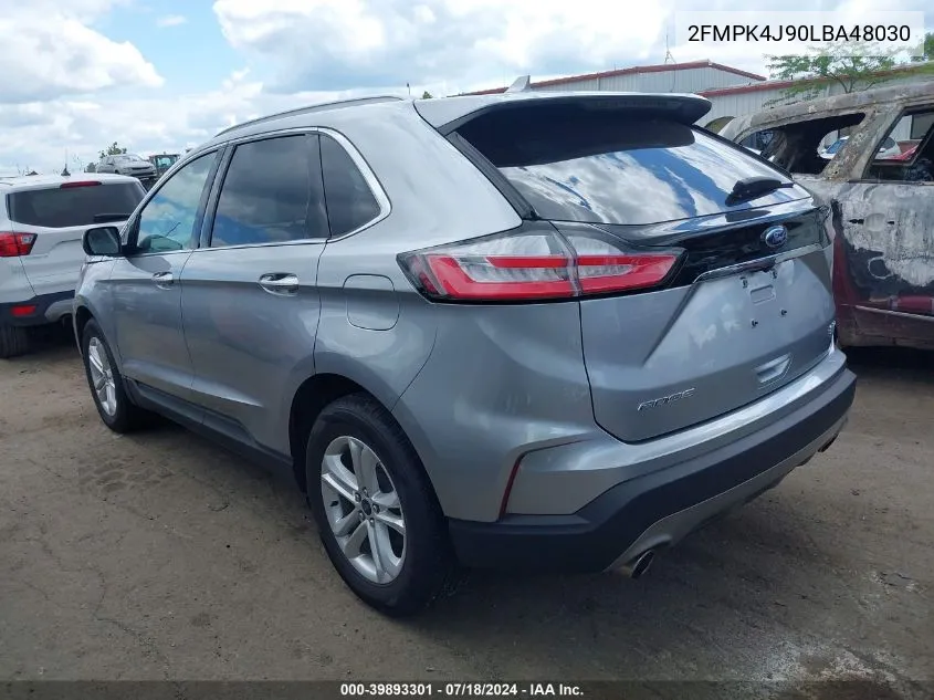 2020 Ford Edge Sel VIN: 2FMPK4J90LBA48030 Lot: 39893301