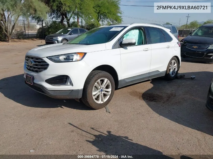 2020 Ford Edge Sel VIN: 2FMPK4J9XLBA60721 Lot: 39894778