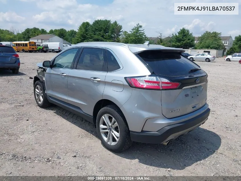 2020 Ford Edge Sel VIN: 2FMPK4J91LBA70537 Lot: 39897339