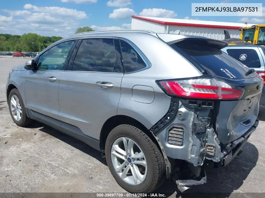 2020 Ford Edge Sel VIN: 2FMPK4J93LBA97531 Lot: 39897709