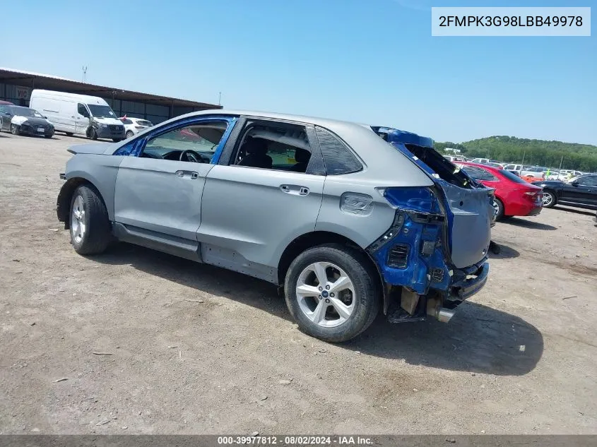 2FMPK3G98LBB49978 2020 Ford Edge Se