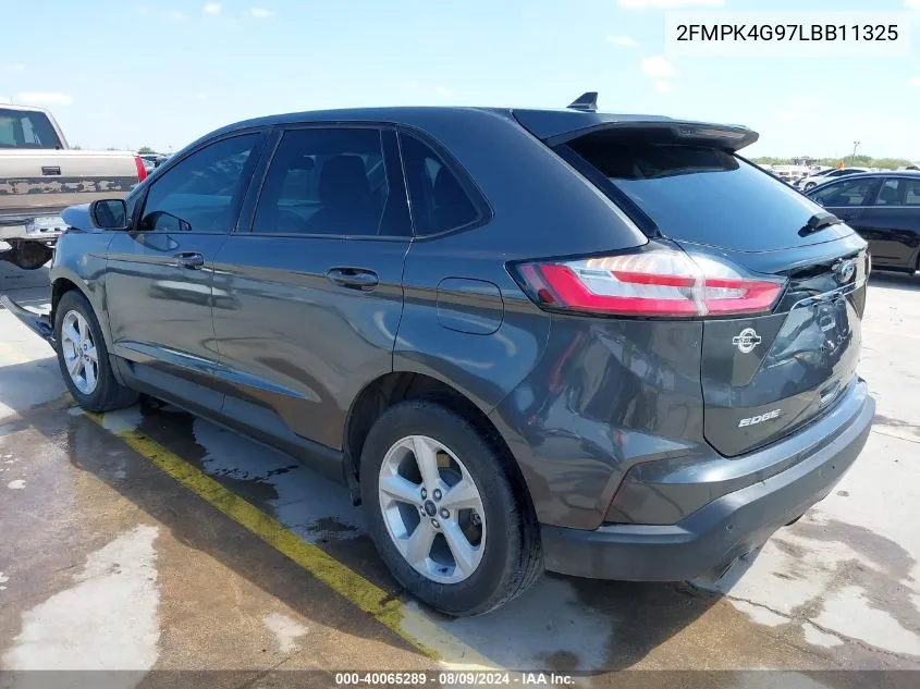 2020 Ford Edge Se VIN: 2FMPK4G97LBB11325 Lot: 40065289