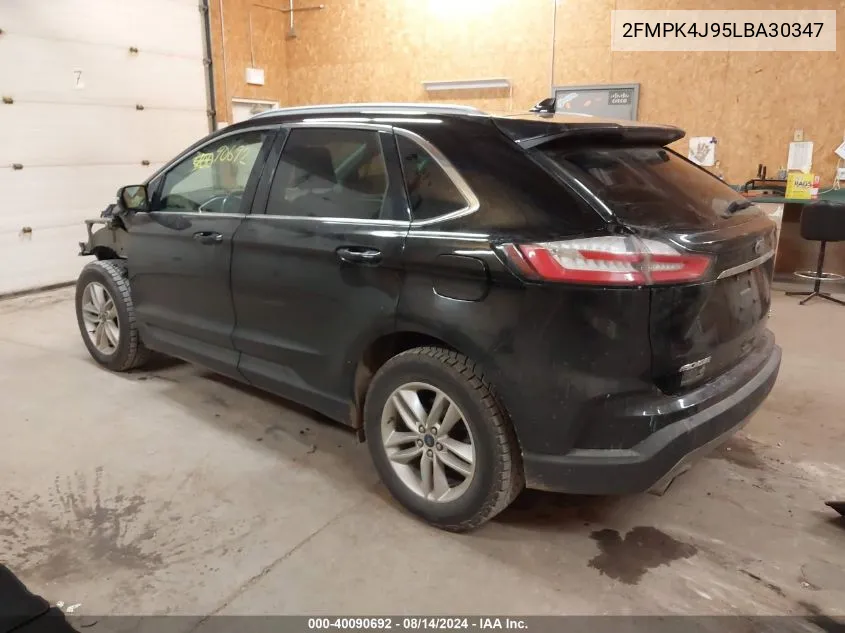 2020 Ford Edge Sel VIN: 2FMPK4J95LBA30347 Lot: 40090692