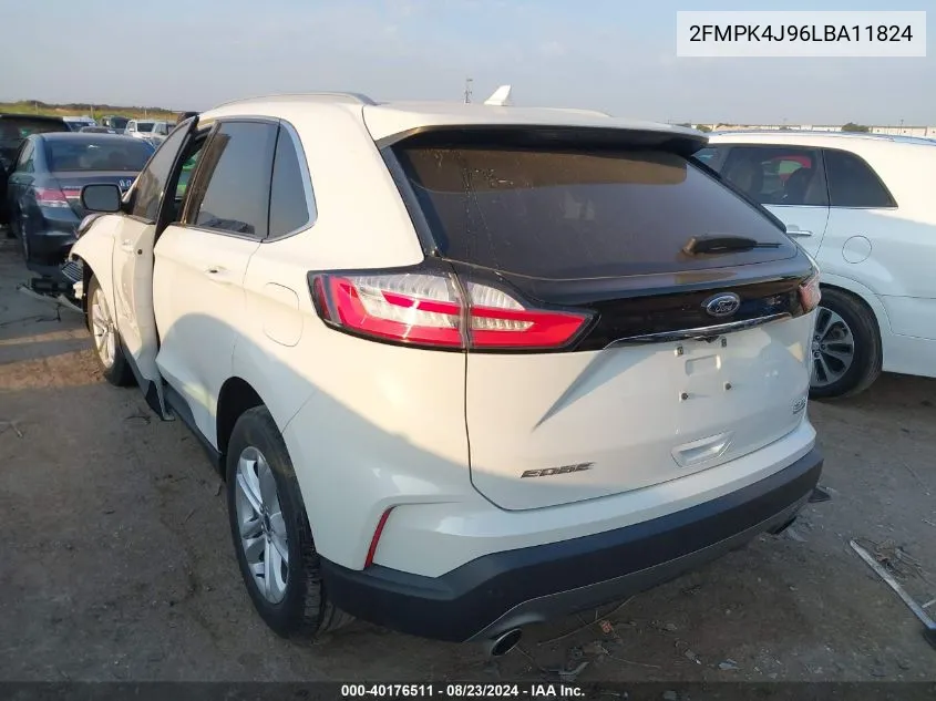 2020 Ford Edge Sel VIN: 2FMPK4J96LBA11824 Lot: 40176511