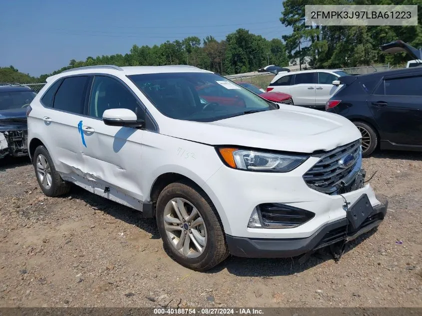 2020 Ford Edge Sel VIN: 2FMPK3J97LBA61223 Lot: 40188754