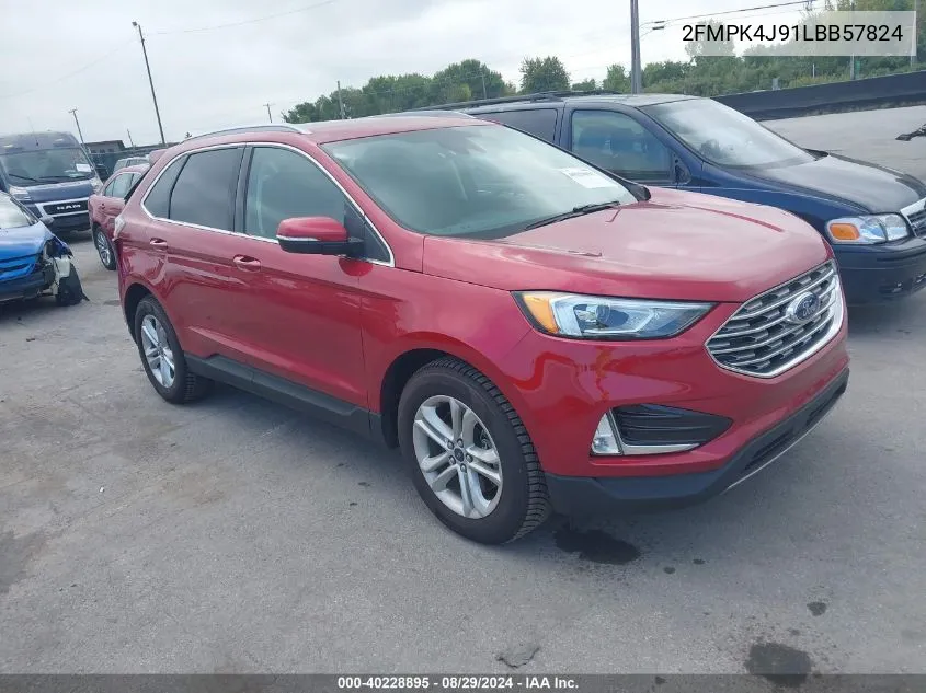 2020 Ford Edge Sel VIN: 2FMPK4J91LBB57824 Lot: 40228895