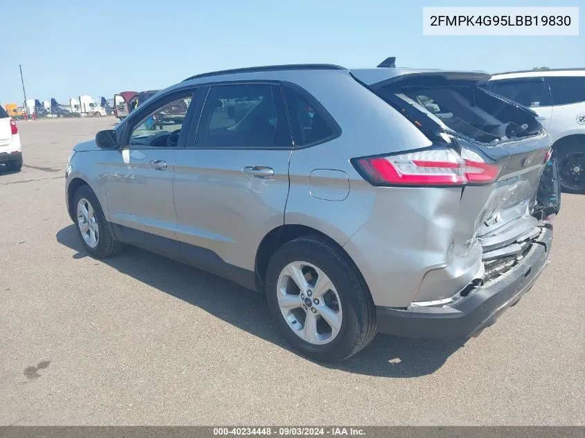 2020 Ford Edge Se VIN: 2FMPK4G95LBB19830 Lot: 40234448