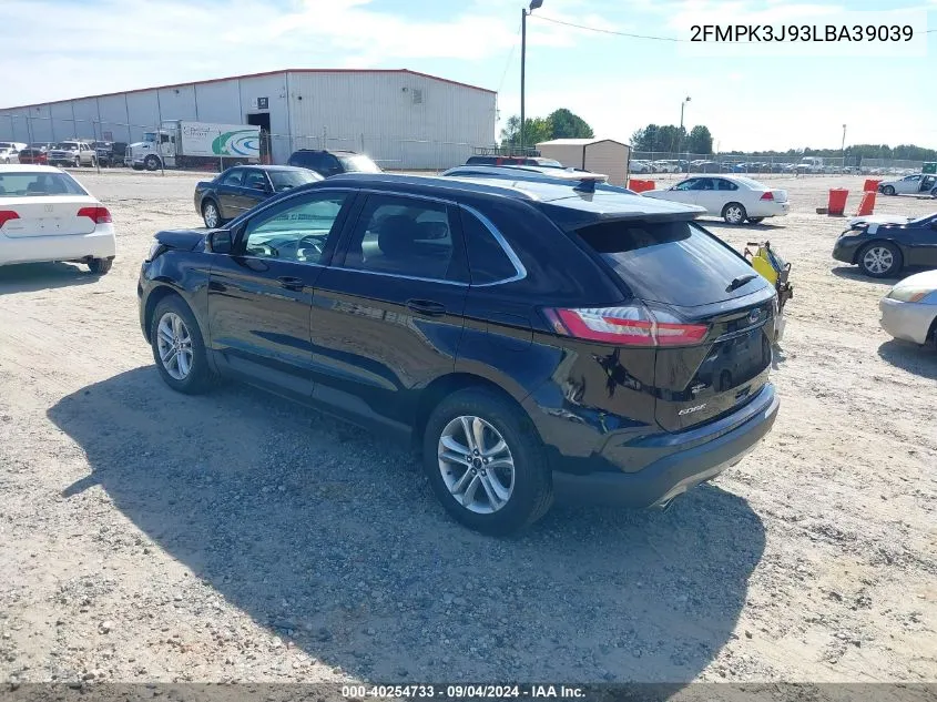 2FMPK3J93LBA39039 2020 Ford Edge Sel