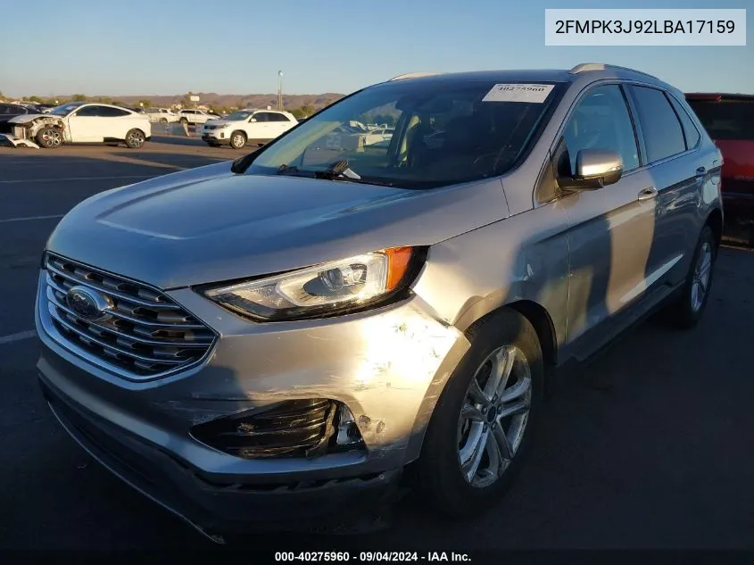 2FMPK3J92LBA17159 2020 Ford Edge Sel