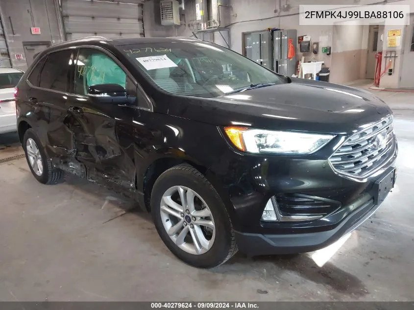 2020 Ford Edge Sel VIN: 2FMPK4J99LBA88106 Lot: 40279624