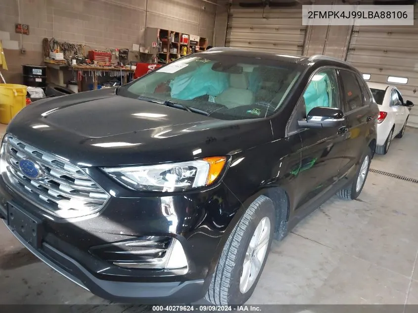 2020 Ford Edge Sel VIN: 2FMPK4J99LBA88106 Lot: 40279624