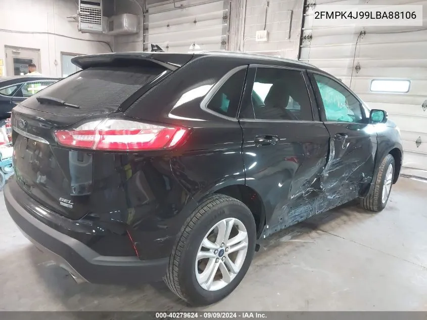 2020 Ford Edge Sel VIN: 2FMPK4J99LBA88106 Lot: 40279624