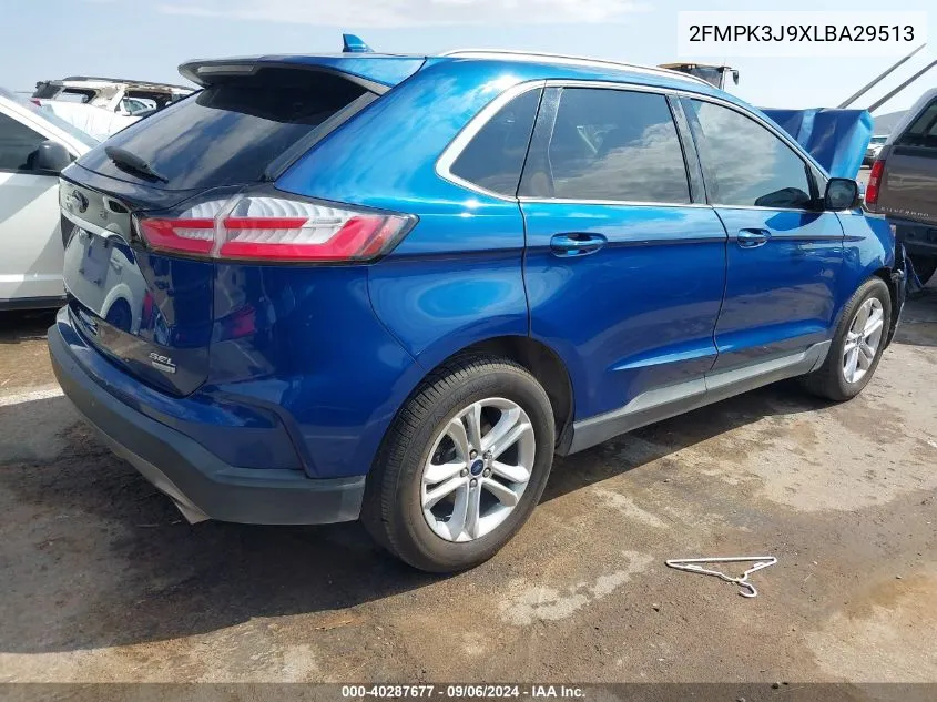 2020 Ford Edge Sel VIN: 2FMPK3J9XLBA29513 Lot: 40287677