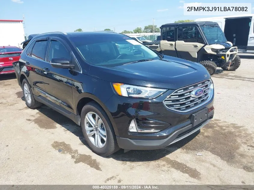 2020 Ford Edge Sel VIN: 2FMPK3J91LBA78082 Lot: 40325159