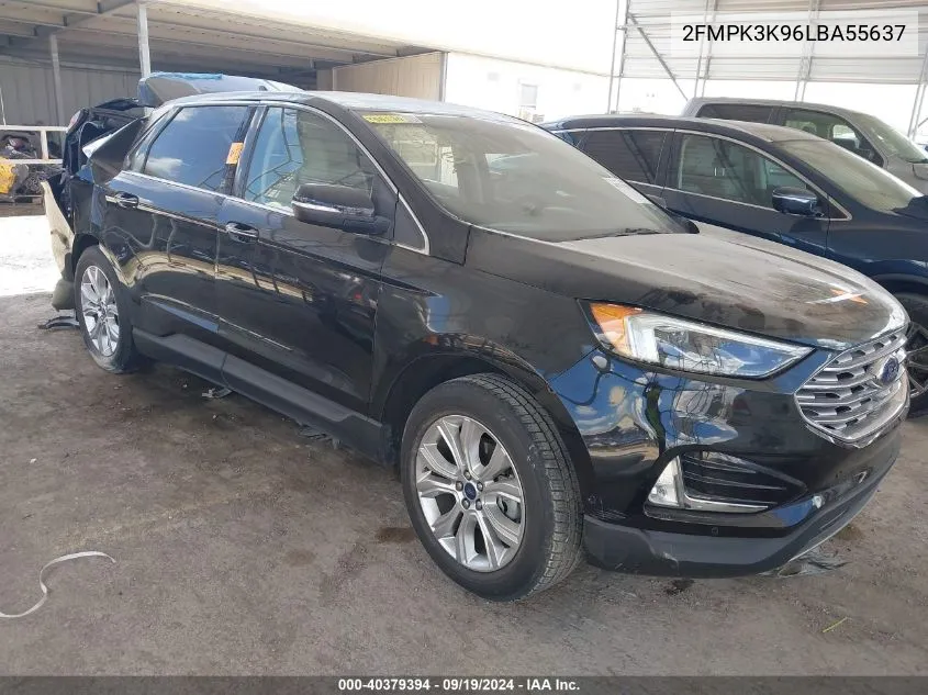 2020 Ford Edge Titanium VIN: 2FMPK3K96LBA55637 Lot: 40379394