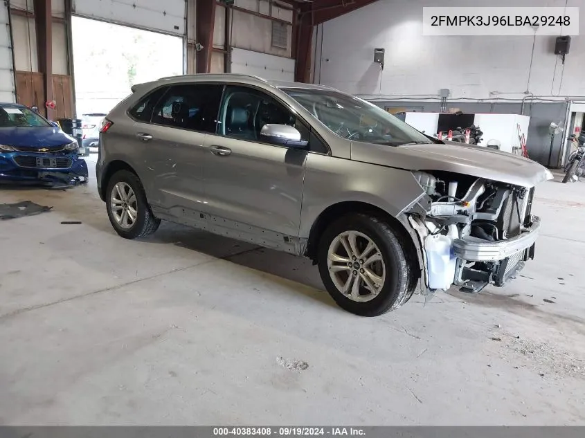 2020 Ford Edge Sel VIN: 2FMPK3J96LBA29248 Lot: 40383408