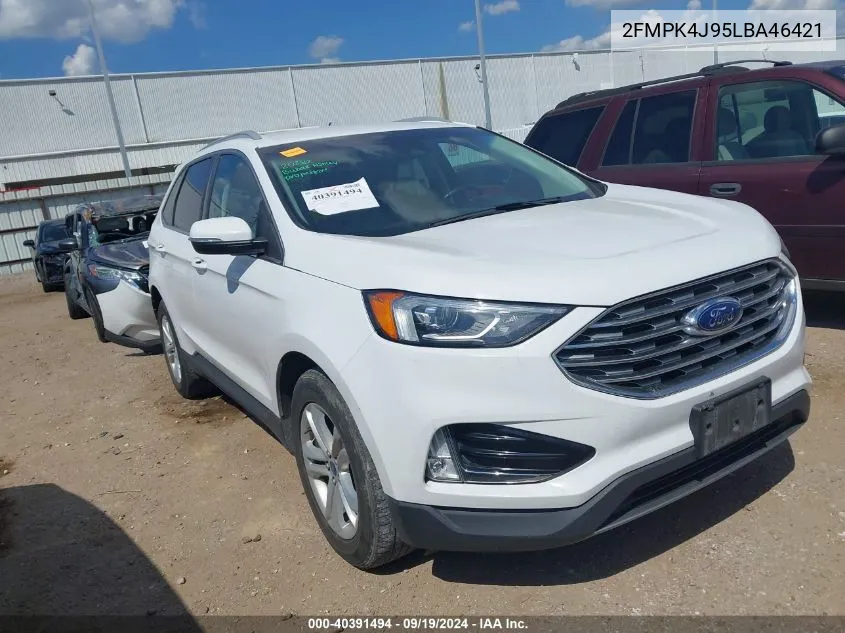 2020 Ford Edge Sel VIN: 2FMPK4J95LBA46421 Lot: 40391494