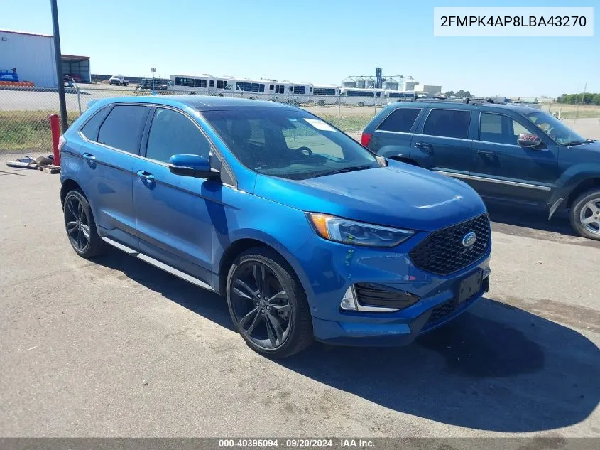 2020 Ford Edge St VIN: 2FMPK4AP8LBA43270 Lot: 40395094