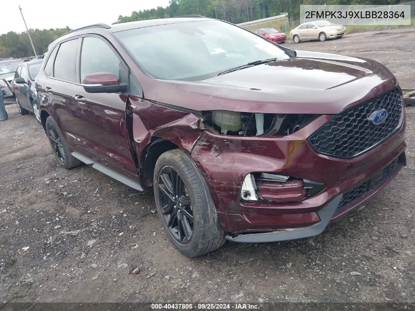 2020 Ford Edge St Line VIN: 2FMPK3J9XLBB28364 Lot: 40437805